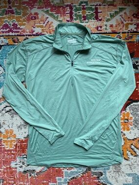 Minted NEW YORK Men's Long Sleeve Quarter-Zip Pullover - CAFE SCENE